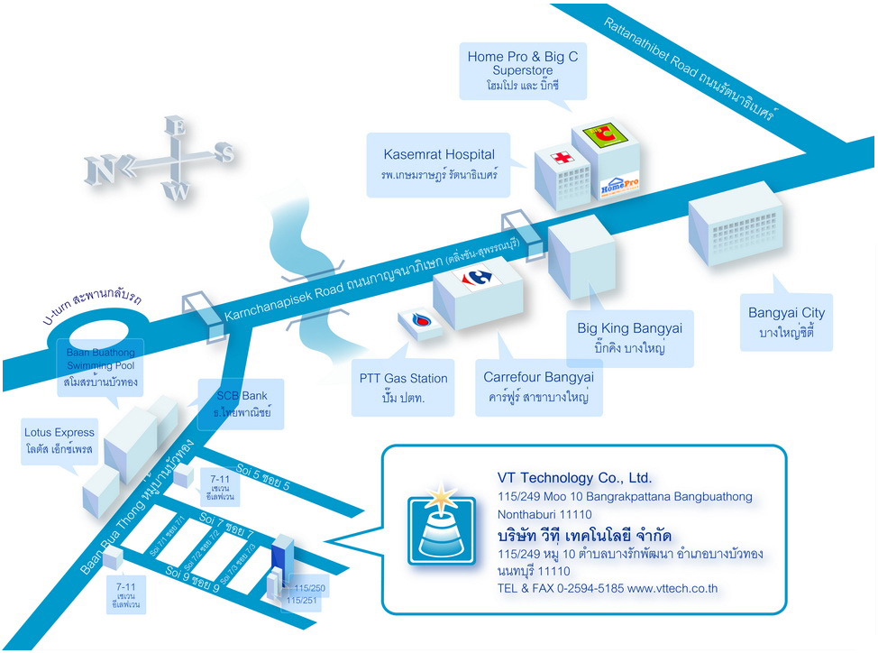 map to VT